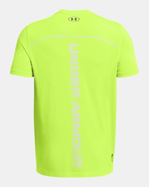 Men's UA Vanish Elite Seamless Wordmark Short Sleeve, Green, pdpMainDesktop image number 5
